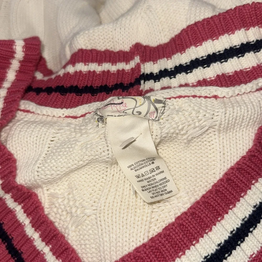 NWOT Free People Coastal prep Poncho vest academia preppy ONE SIZE